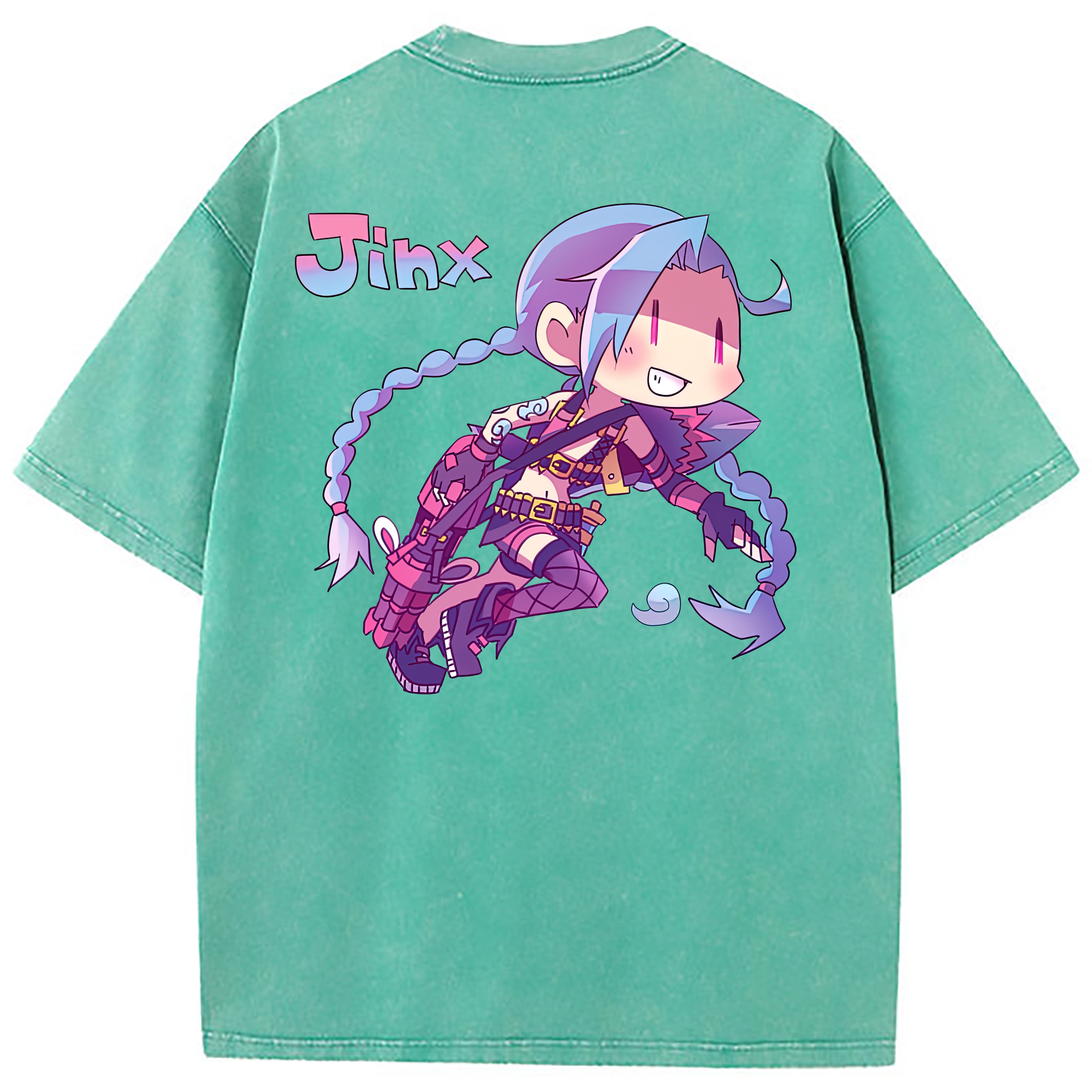 （画像用） リーグ・オブ・レジェンド League of Legends LOL 綿100% ヴィンテージ風 半袖Tシャツ（背面プリント）